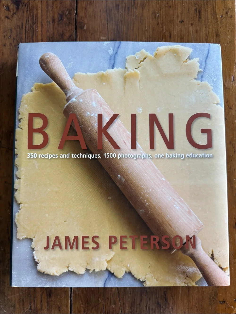 Baking by James Peterson – Hardcover Cookbook in Yellow and Wood Tones